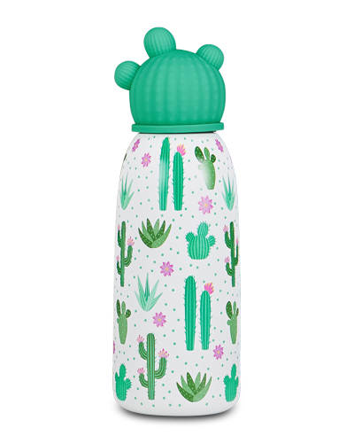 Boca s oblikovanim čepom 500ml kaktus Cartomania chill & refill